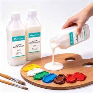 Montelise Art Fluid Acrylic Paint and acrylic medium for smooth color flow