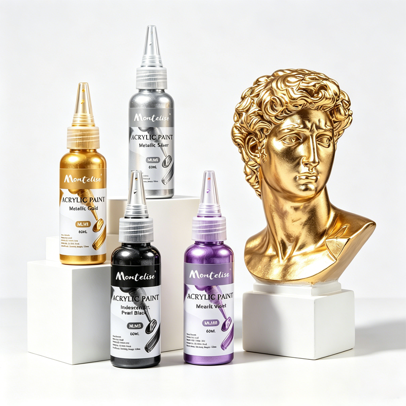Montelise Art Metallic and Pearl Acrylic Paint for craft accents