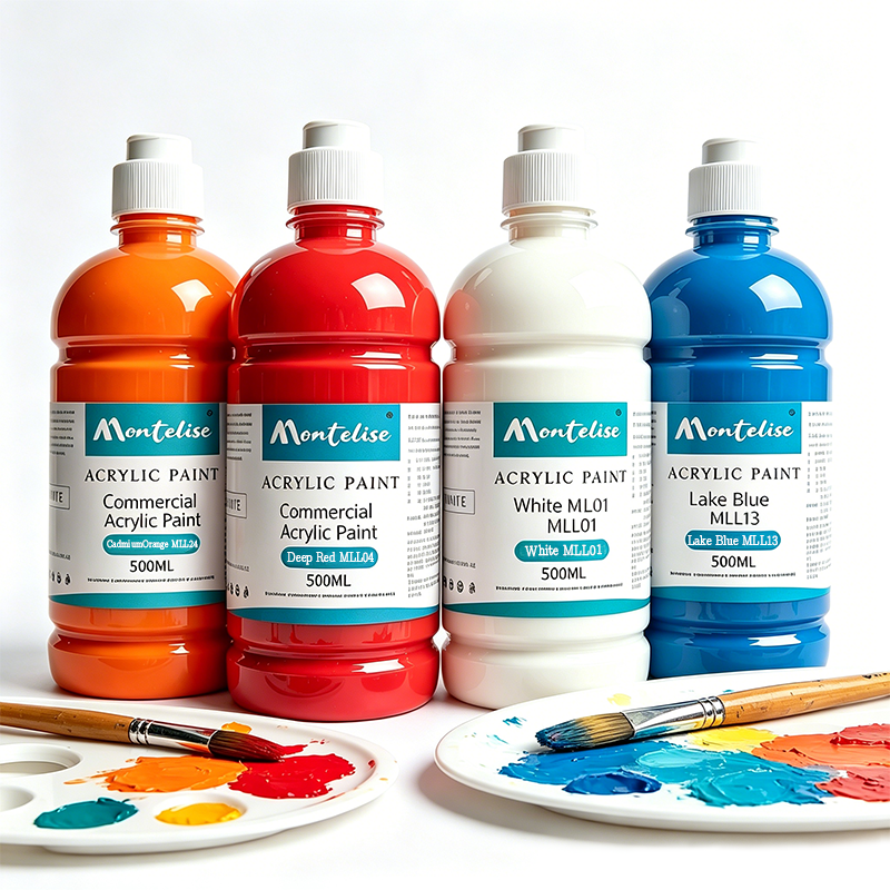 500ML Commercial Acrylic Paint Jars