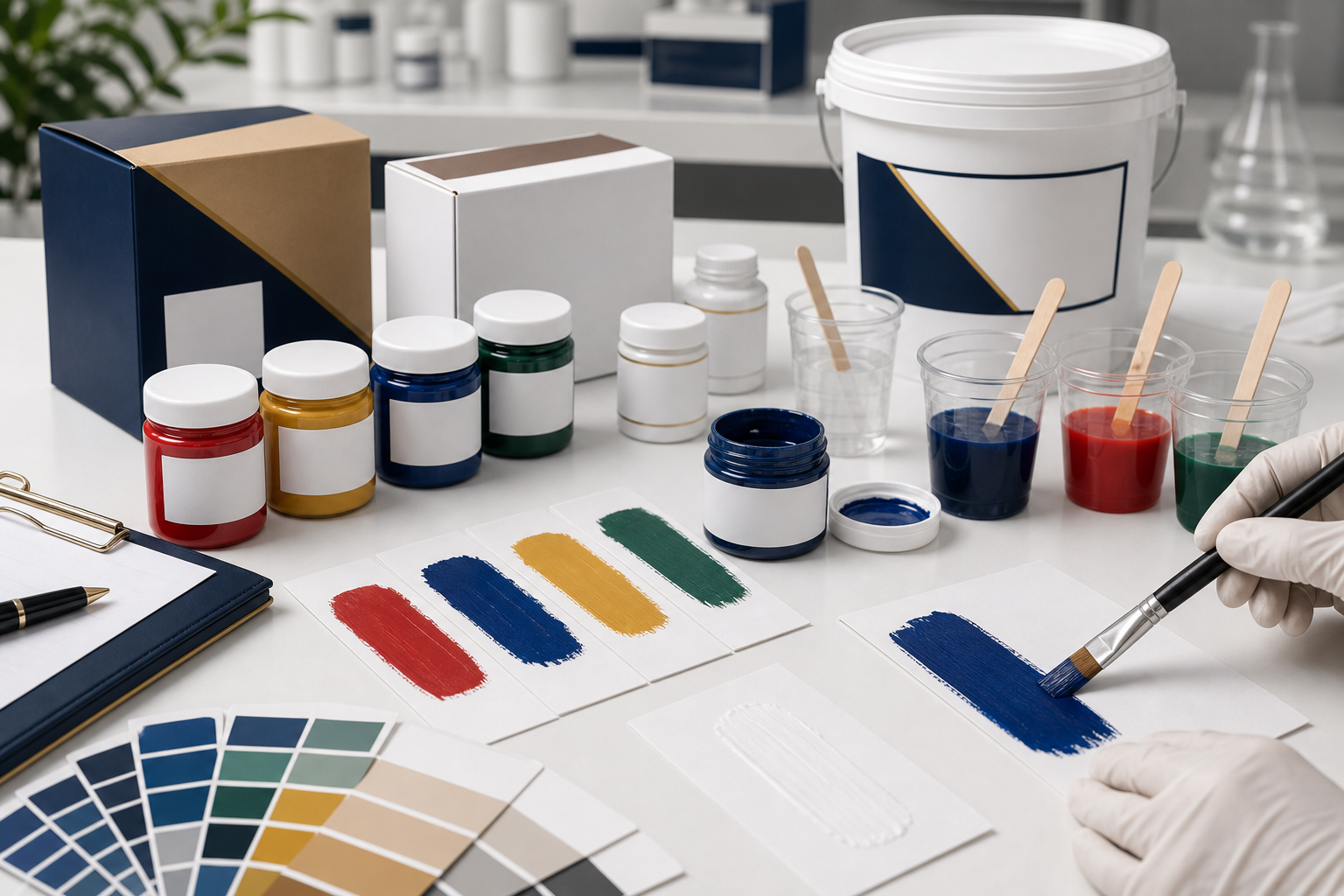 oem acrylic paint manufacturer sampling packaging and sampling visual