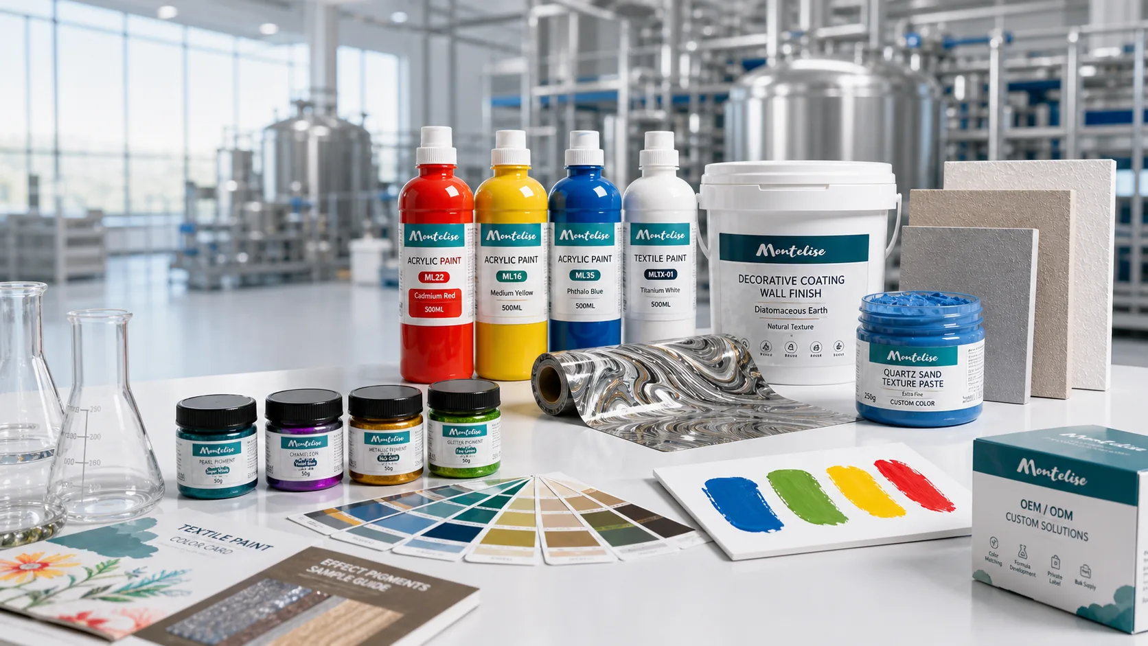 Montelise OEM and ODM paint manufacturing product range