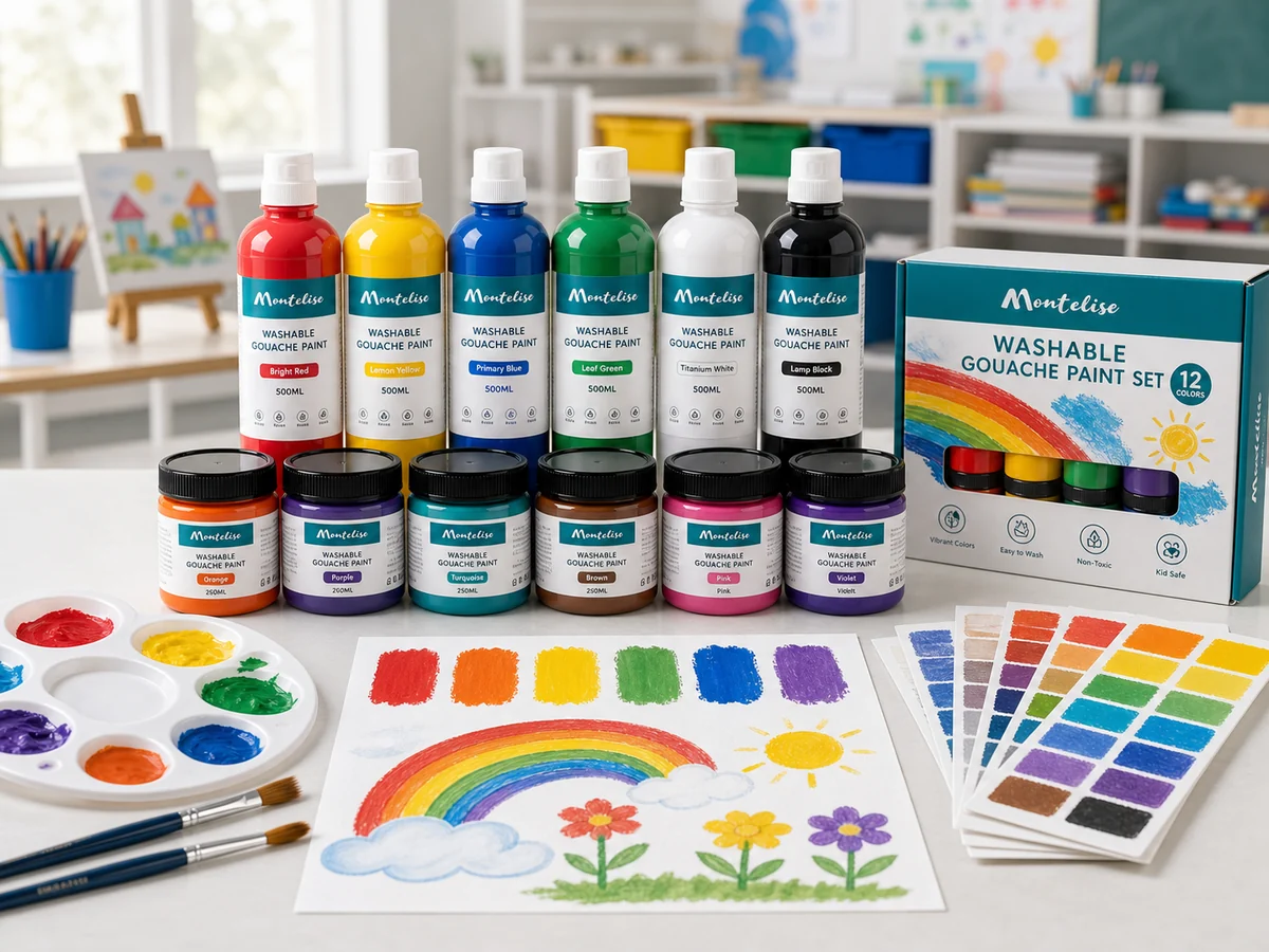 Washable Gouache Paint for Classrooms