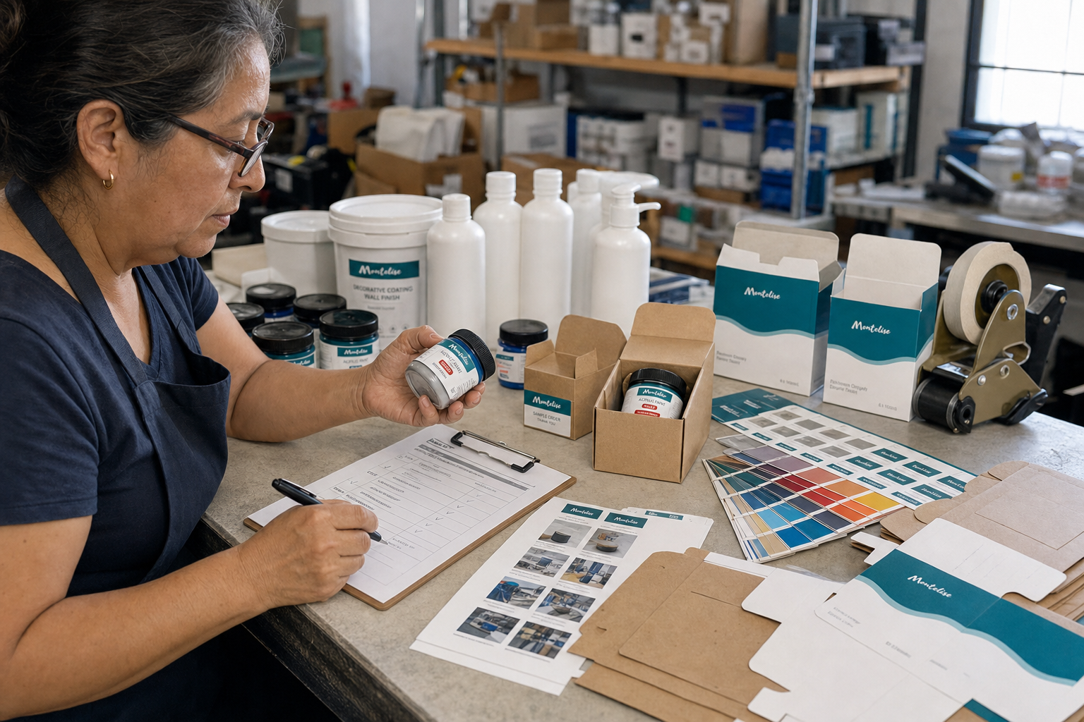 custom color material rfq packaging and sampling visual