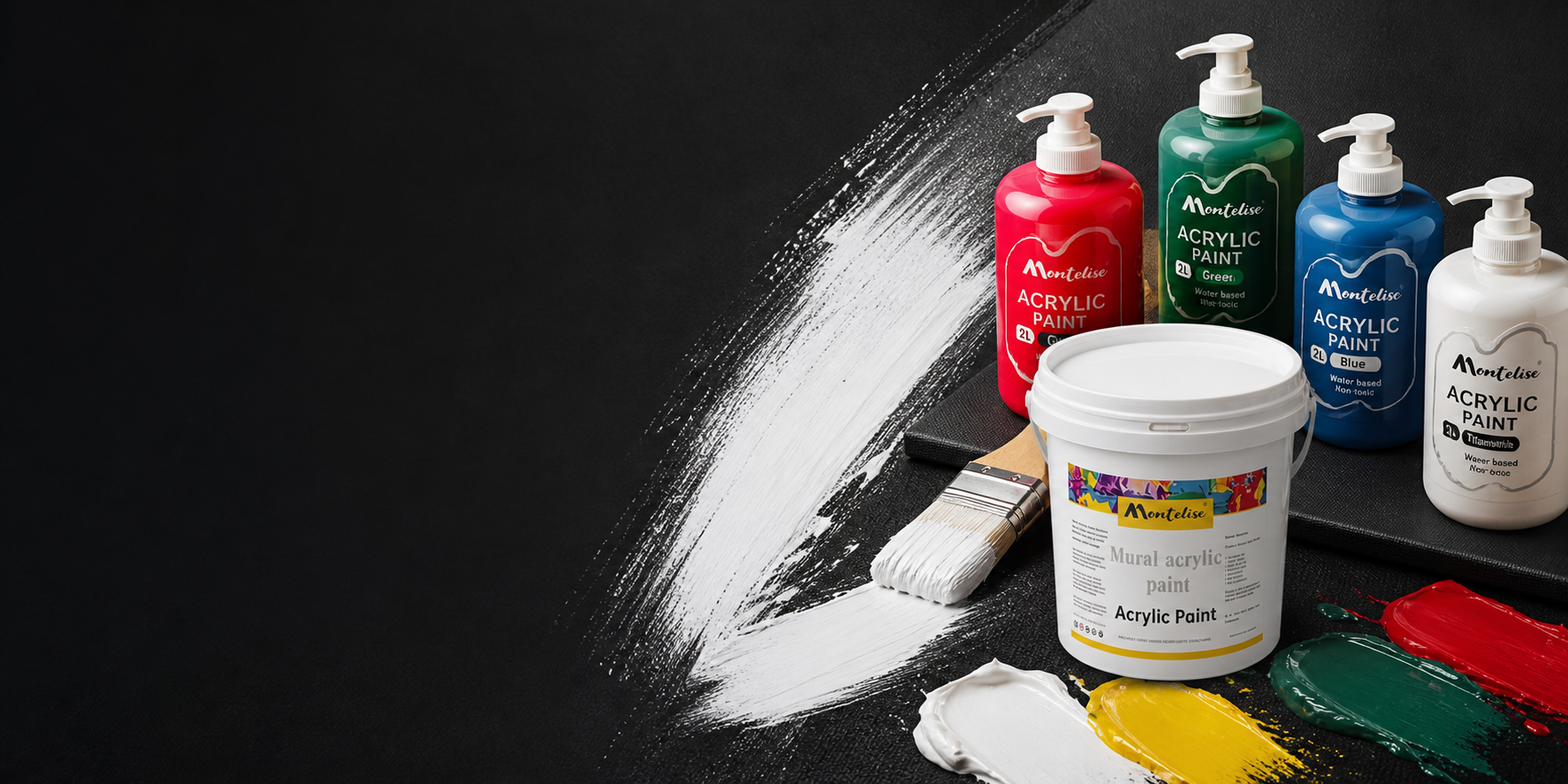 bulk acrylic paint supplier product image for B2B buyers